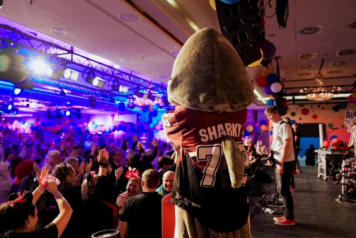 Sharky war immer mitten im